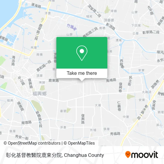 彰化基督教醫院鹿東分院地圖