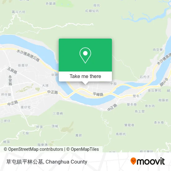 草屯鎮平林公墓地圖