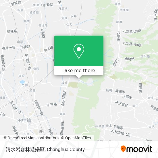 清水岩森林遊樂區 map