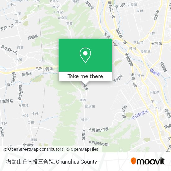 微熱山丘南投三合院 map