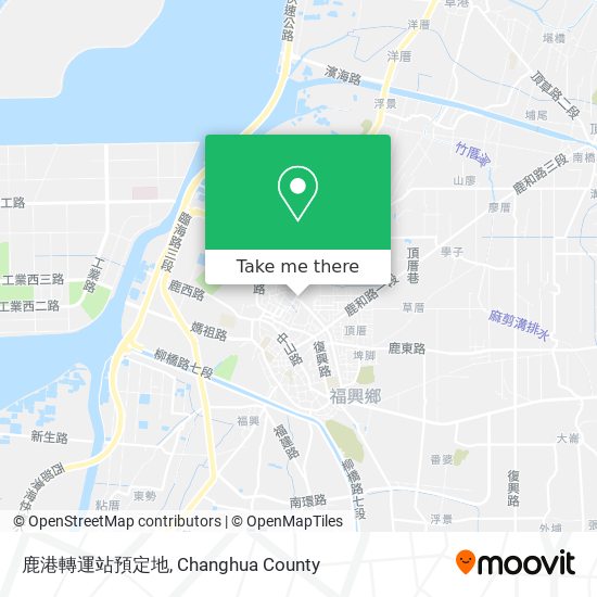 鹿港轉運站預定地 map