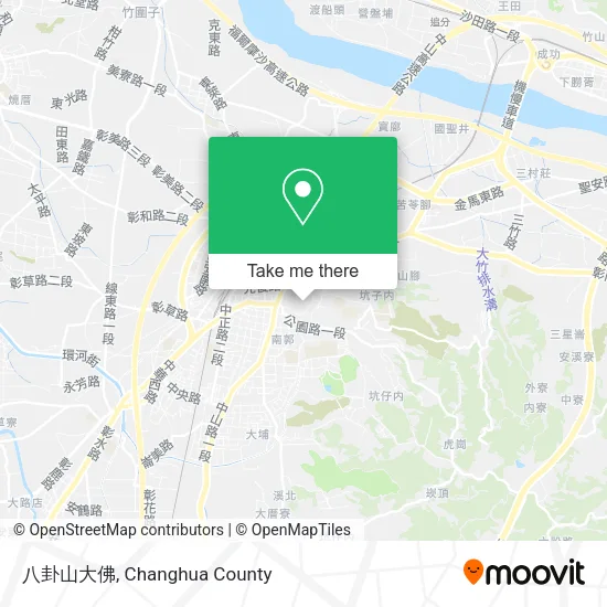 八卦山大佛地圖