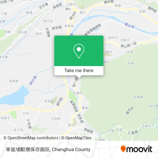 車籠埔斷層保存園區地圖