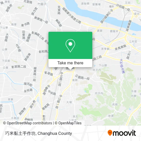 巧米黏土手作坊地圖