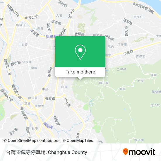 台灣雷藏寺停車場地圖