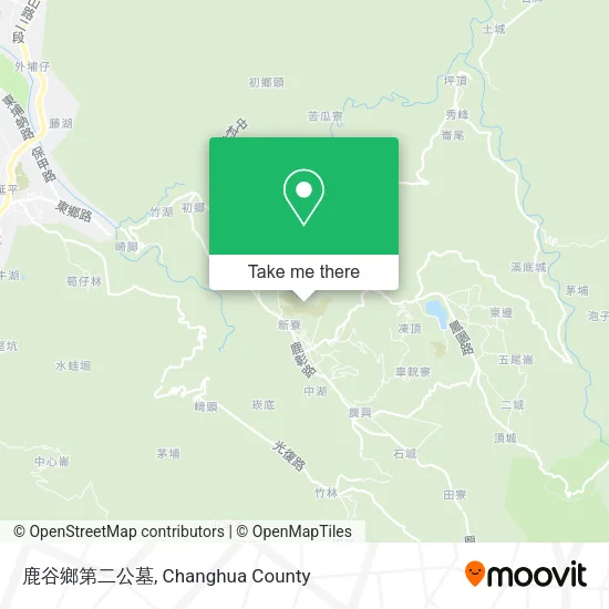 鹿谷鄉第二公墓地圖