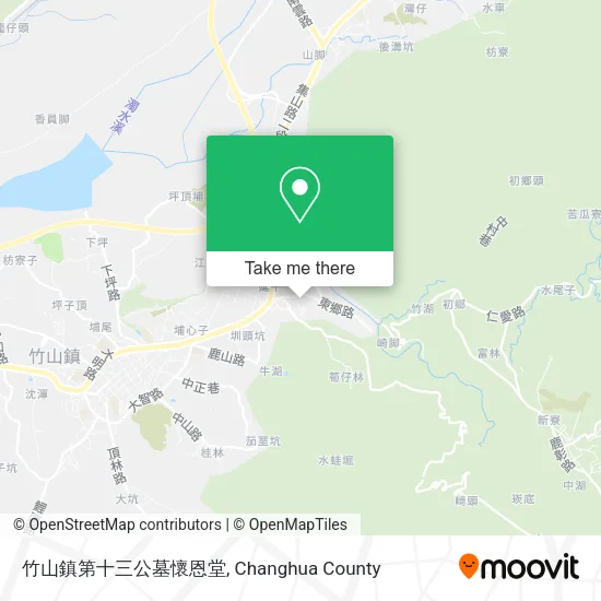 竹山鎮第十三公墓懷恩堂 map