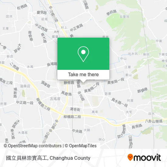 國立員林崇實高工地圖