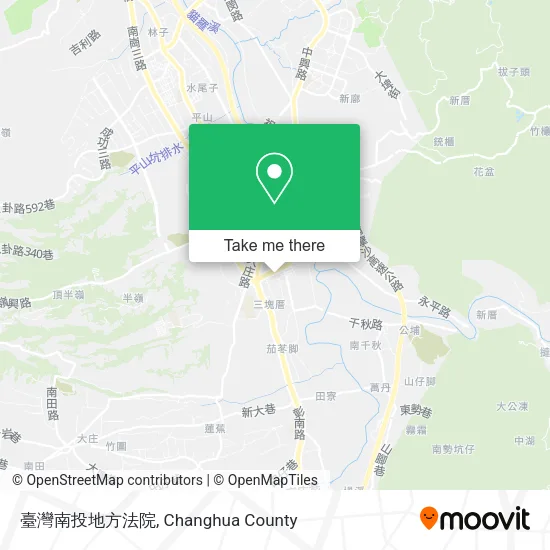 臺灣南投地方法院地圖