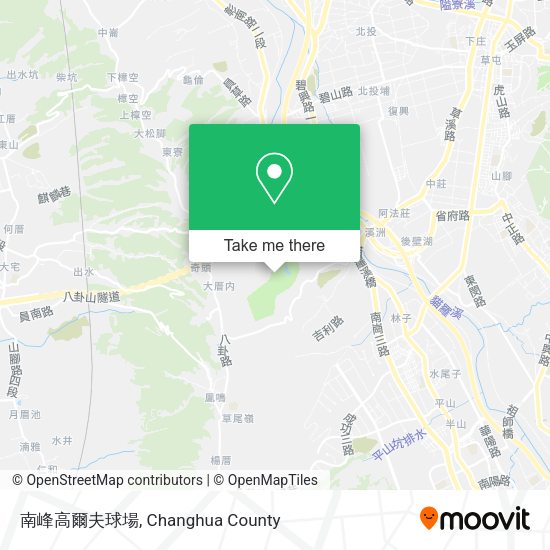 南峰高爾夫球場 map