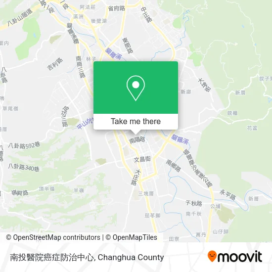 南投醫院癌症防治中心地圖