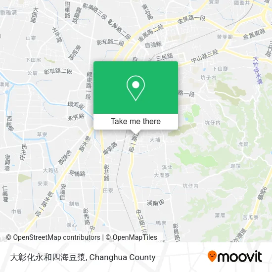 大彰化永和四海豆漿地圖