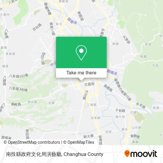 南投縣政府文化局演藝廳地圖