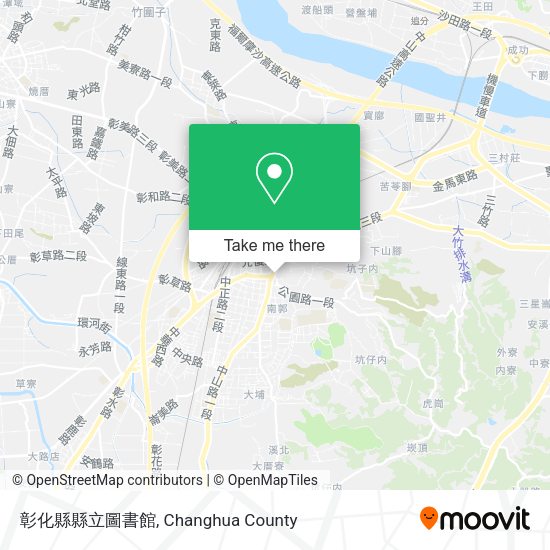 彰化縣縣立圖書館地圖