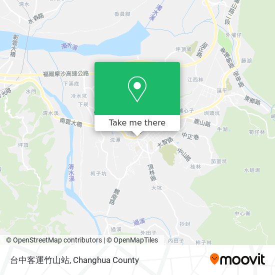 台中客運竹山站 map