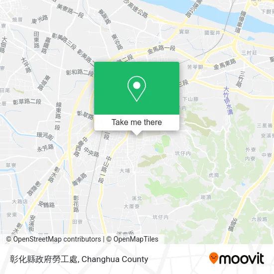 彰化縣政府勞工處地圖