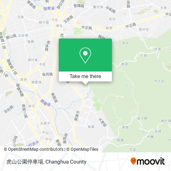 虎山公園停車場 map