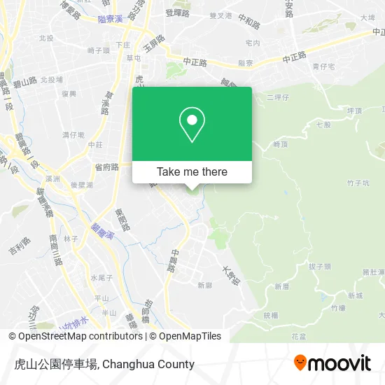 虎山公園停車場地圖