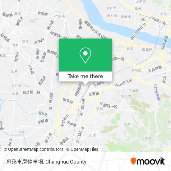 扇形車庫停車場 map