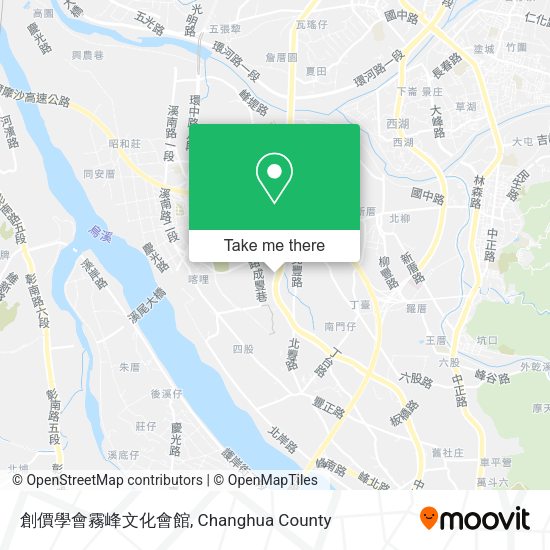 創價學會霧峰文化會館地圖