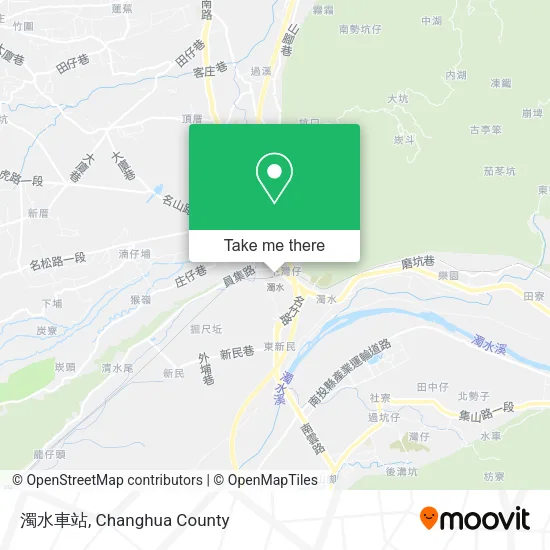 濁水車站地圖
