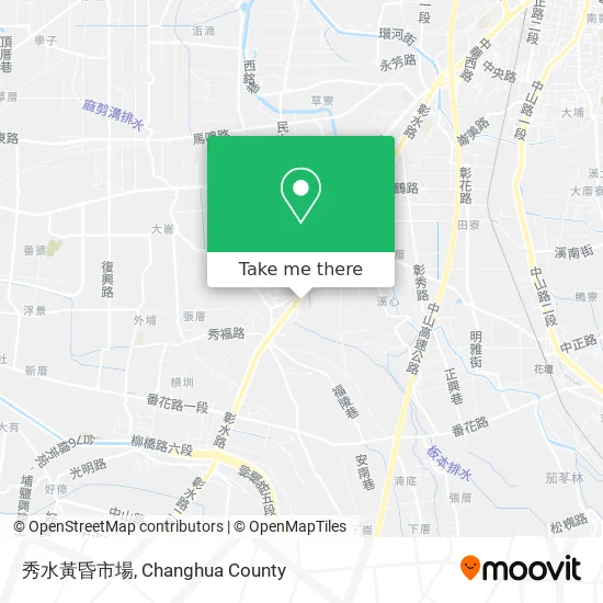 秀水黃昏市場地圖