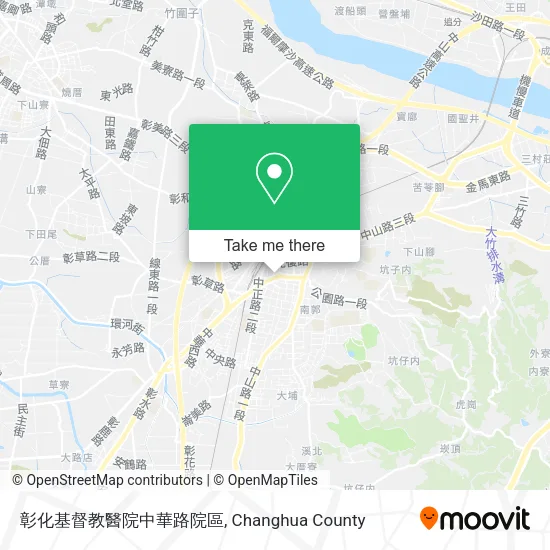 彰化基督教醫院中華路院區地圖