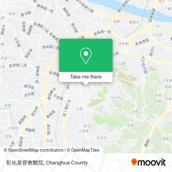 彰化基督教醫院地圖