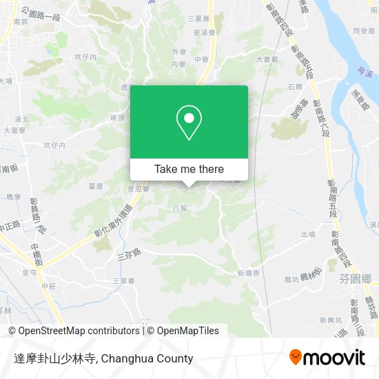 達摩卦山少林寺 map
