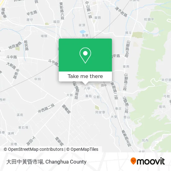 大田中黃昏市場地圖