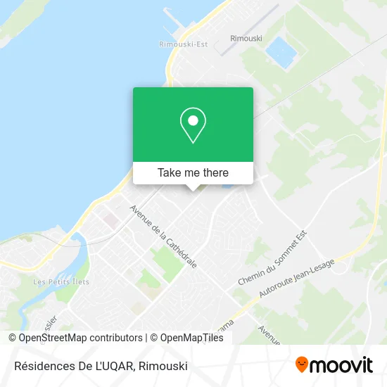 Résidences De L'UQAR map