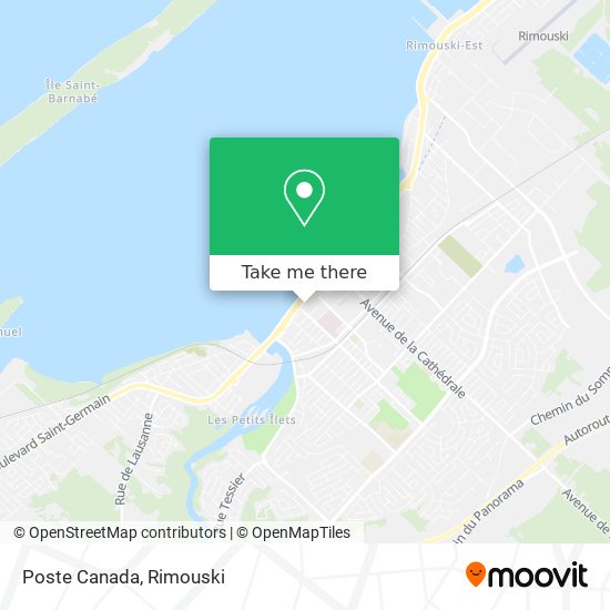 Poste Canada map