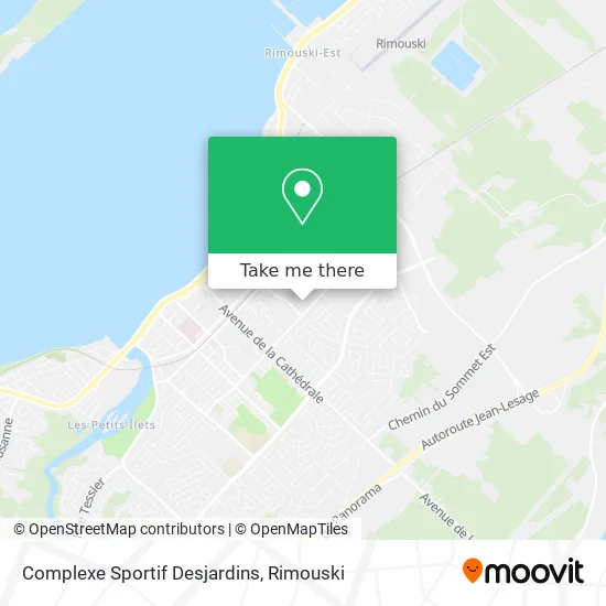 Complexe Sportif Desjardins map
