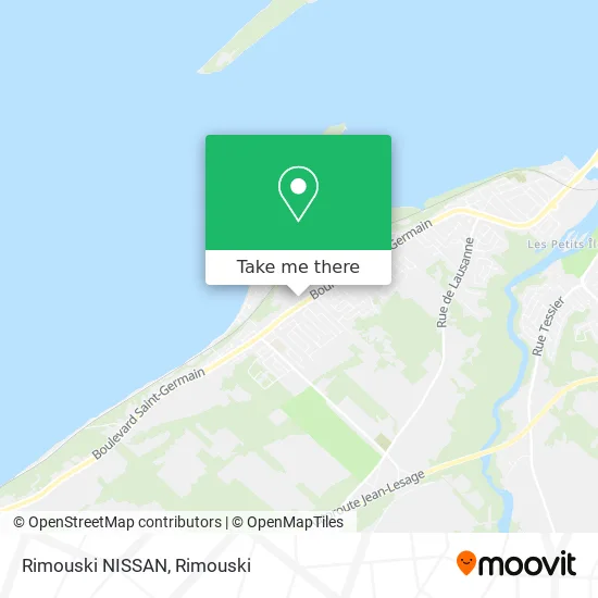 Rimouski NISSAN map