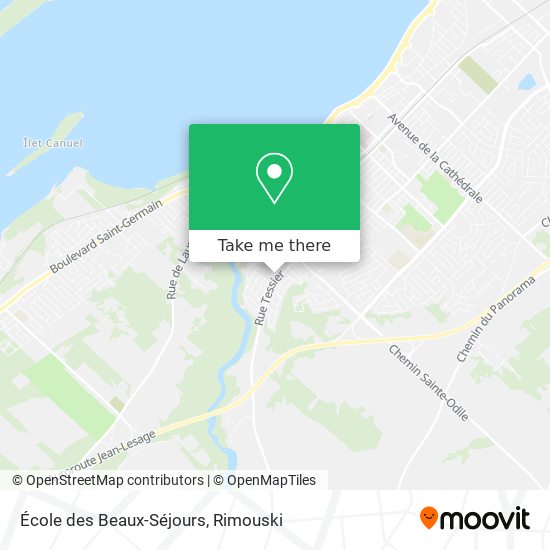 École des Beaux-Séjours map