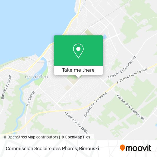 Commission Scolaire des Phares map