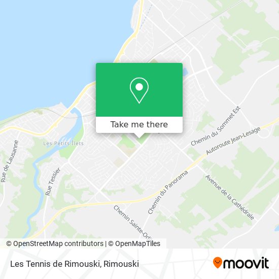 Les Tennis de Rimouski map