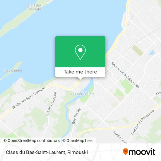 Cisss du Bas-Saint-Laurent map