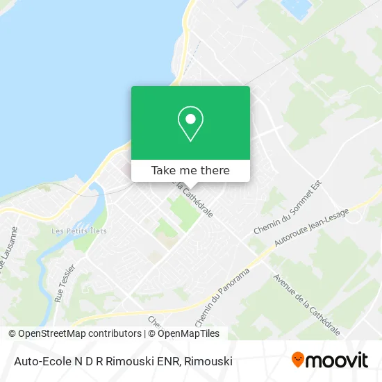 Auto-Ecole N D R Rimouski ENR map