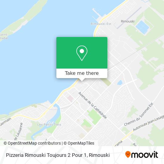 Pizzeria Rimouski Toujours 2 Pour 1 map