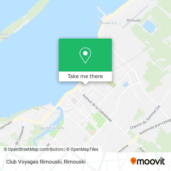 Club Voyages Rimouski plan