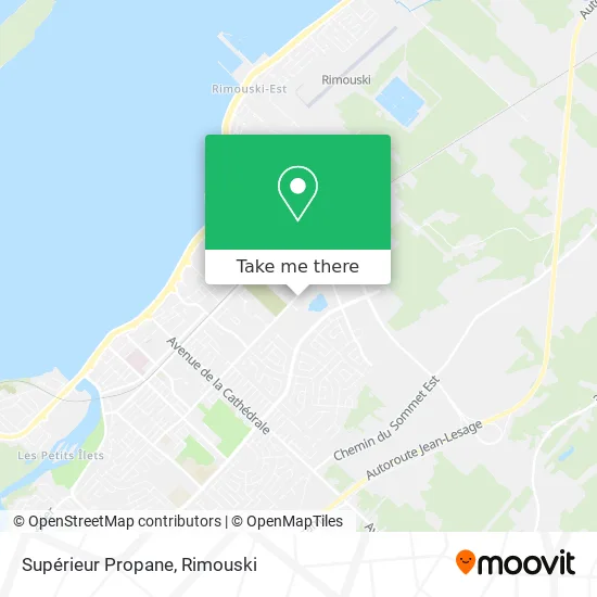 Supérieur Propane map