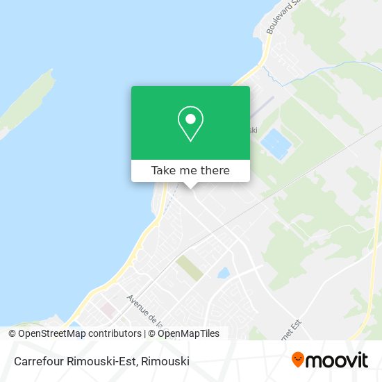 Carrefour Rimouski-Est map