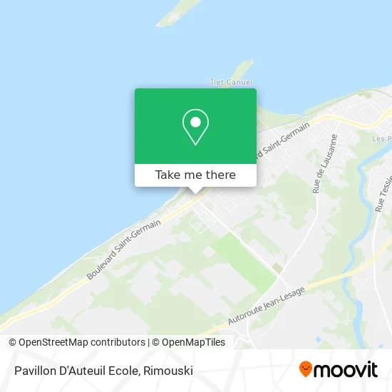 Pavillon D'Auteuil Ecole map
