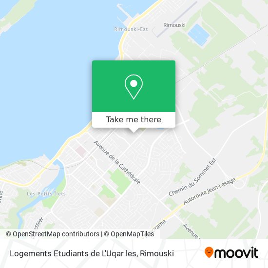 Logements Etudiants de L'Uqar les map