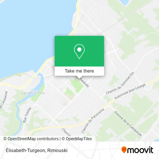 Élisabeth-Turgeon map