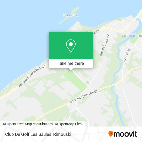 Club De Golf Les Saules map