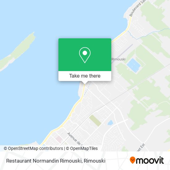 Restaurant Normandin Rimouski plan