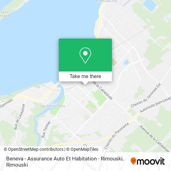 Beneva - Assurance Auto Et Habitation - Rimouski map