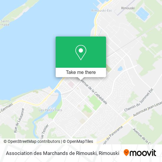 Association des Marchands de Rimouski plan